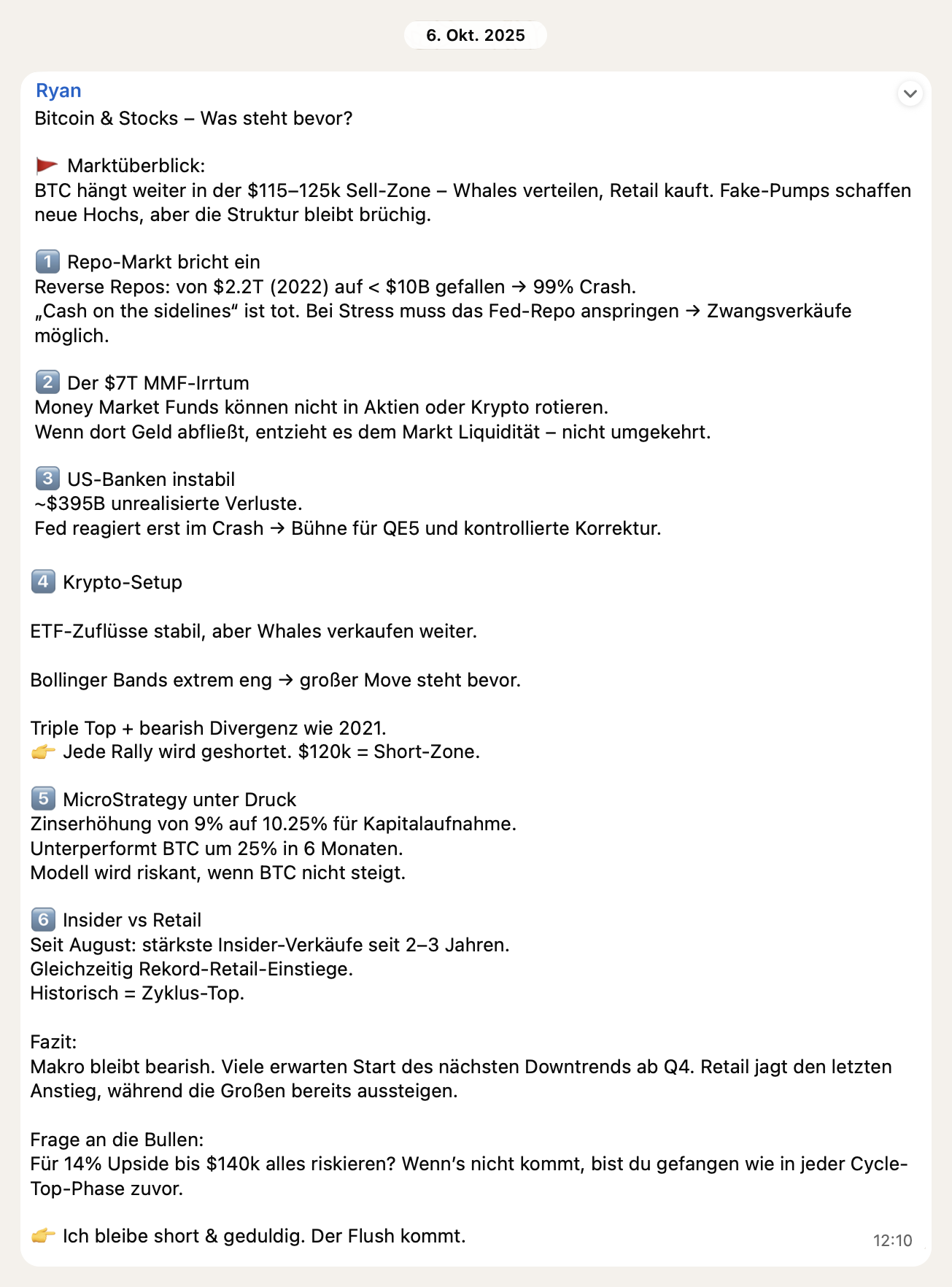 Originale Community-Nachricht: The BIG Short